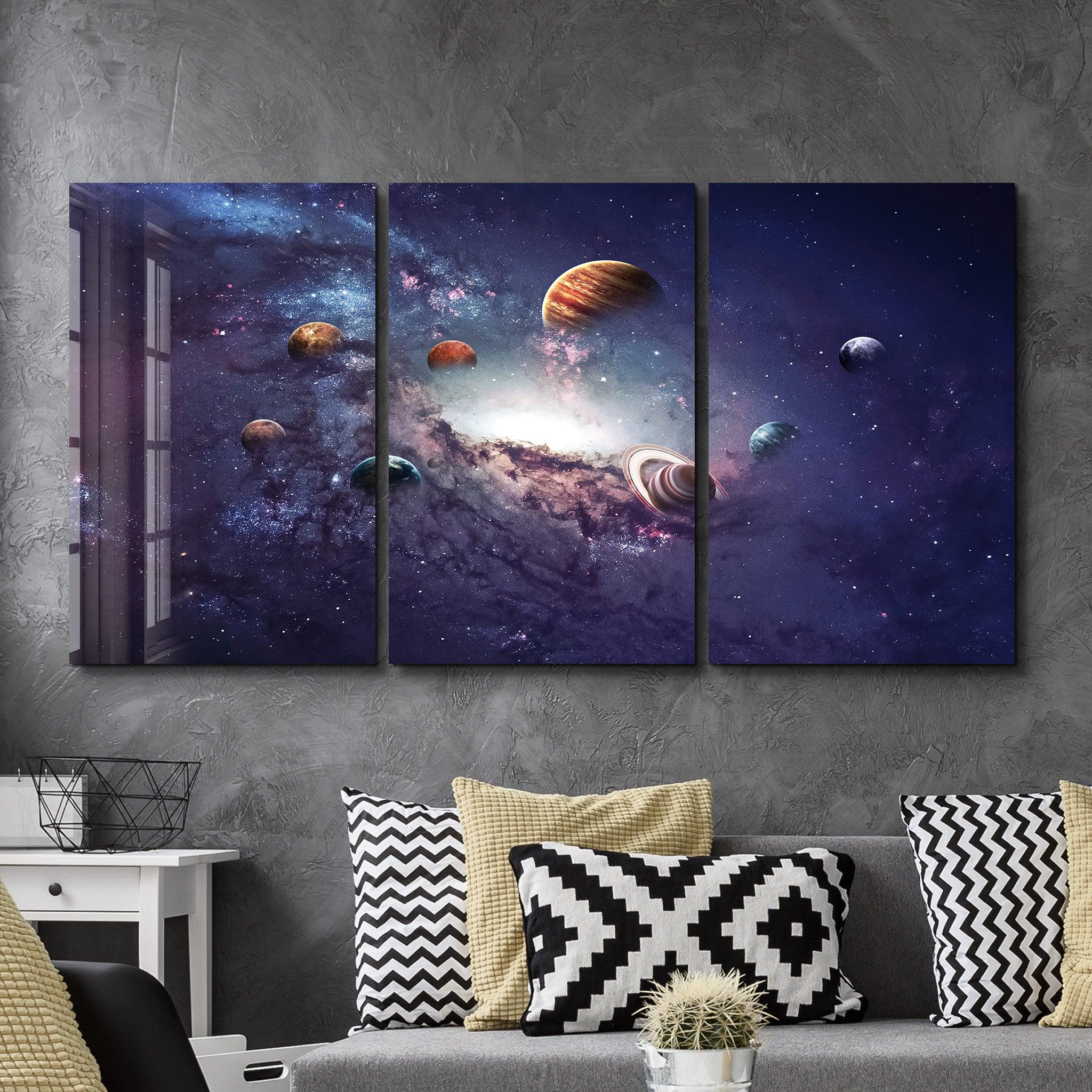 ・"Galaxy - Trio"・Glass Wall Art - ArtDesigna Glass Printing Wall Art