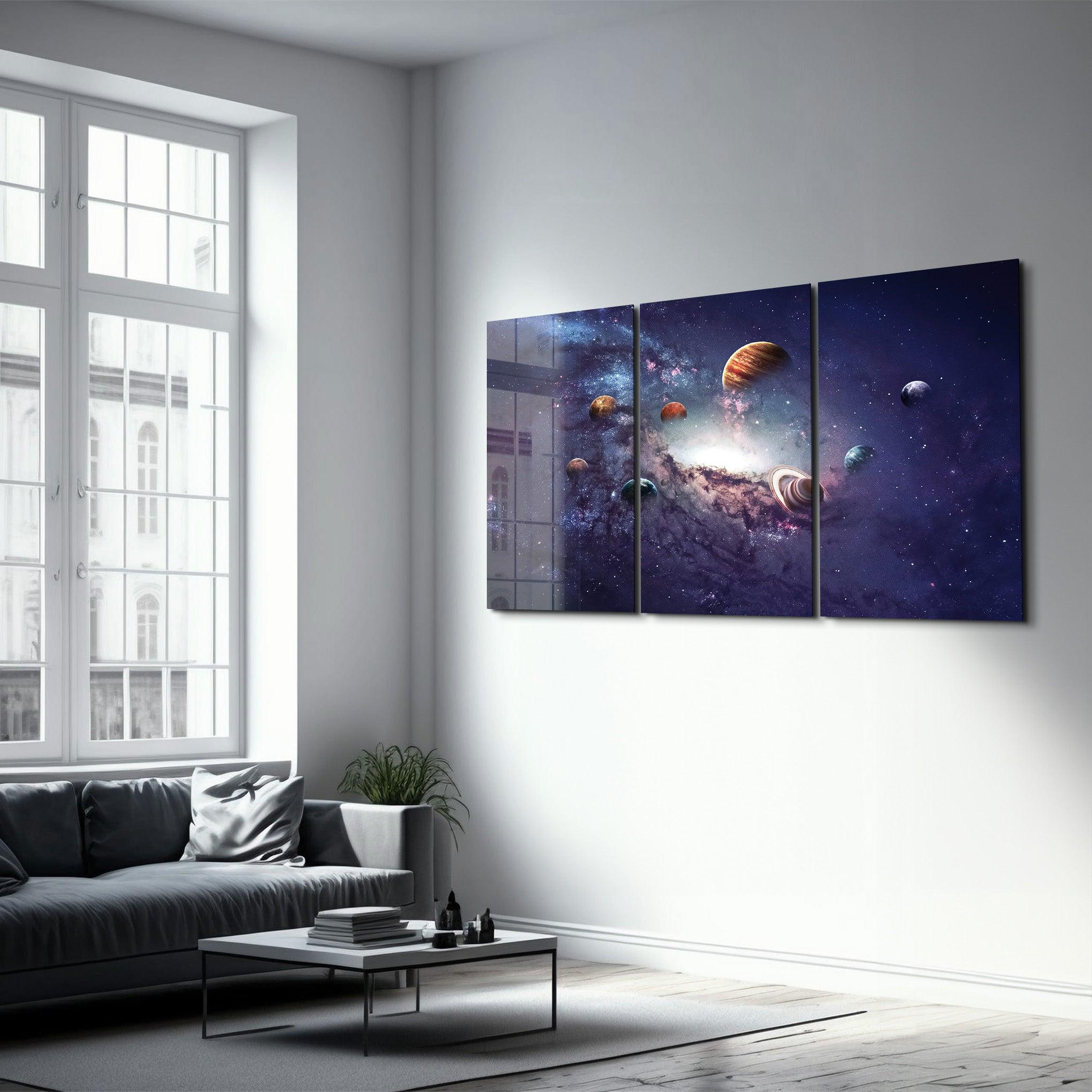 ・"Galaxy - Trio"・Glass Wall Art - ArtDesigna Glass Printing Wall Art