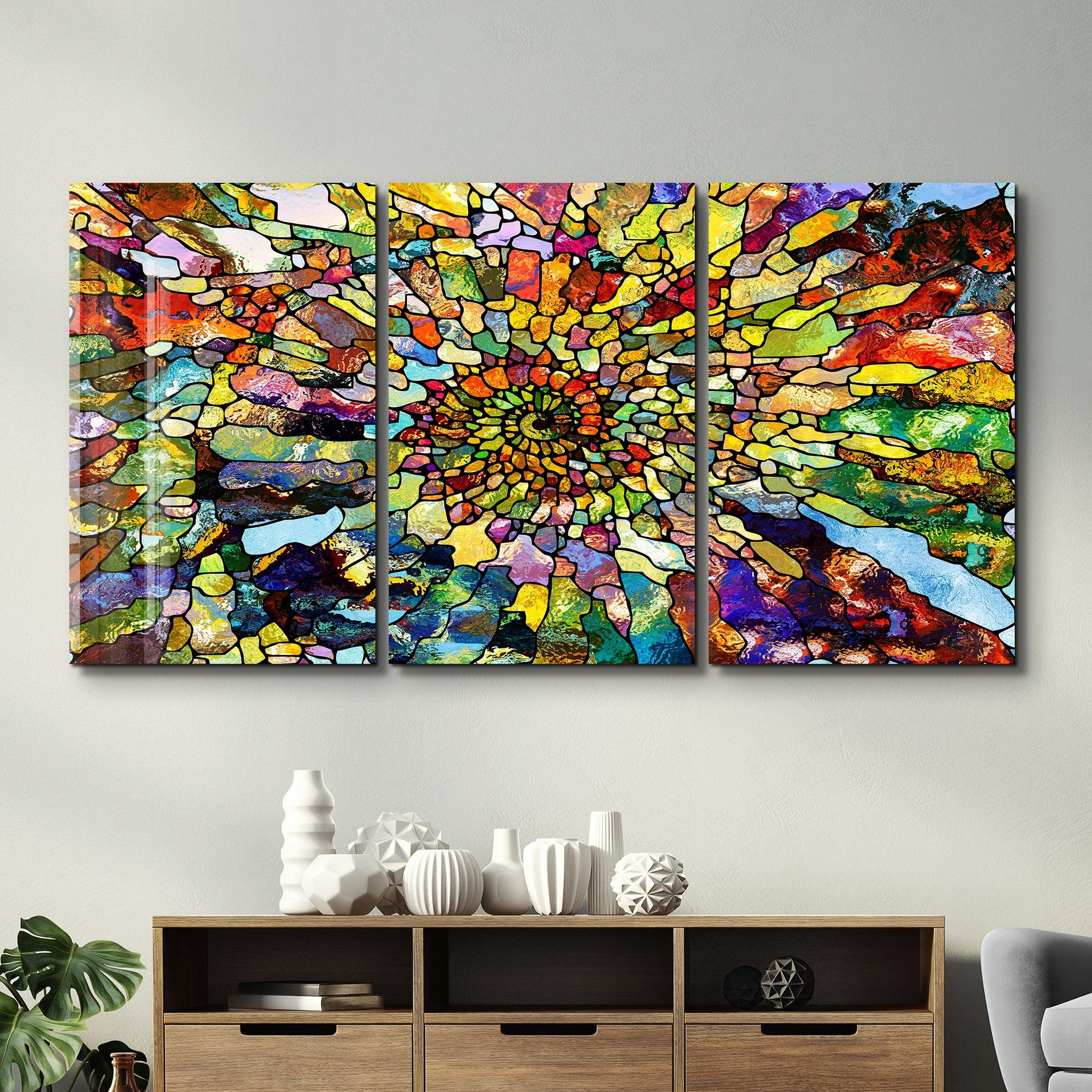 ・"The Helix - Trio"・Glass Wall Art - ArtDesigna Glass Printing Wall Art