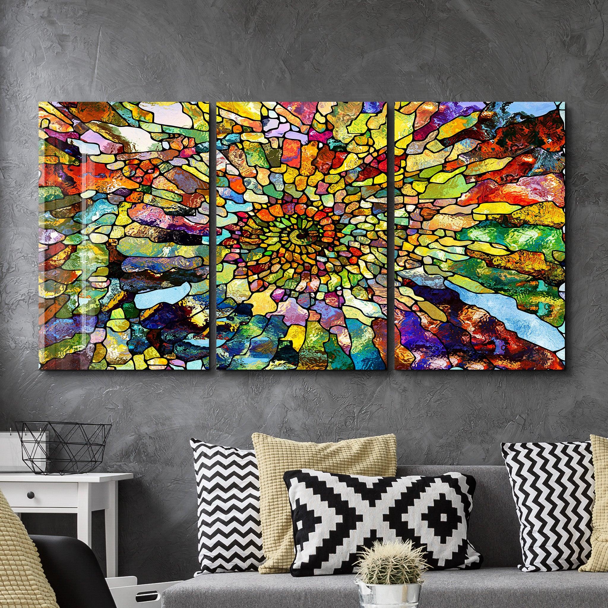 ・"The Helix - Trio"・Glass Wall Art - ArtDesigna Glass Printing Wall Art