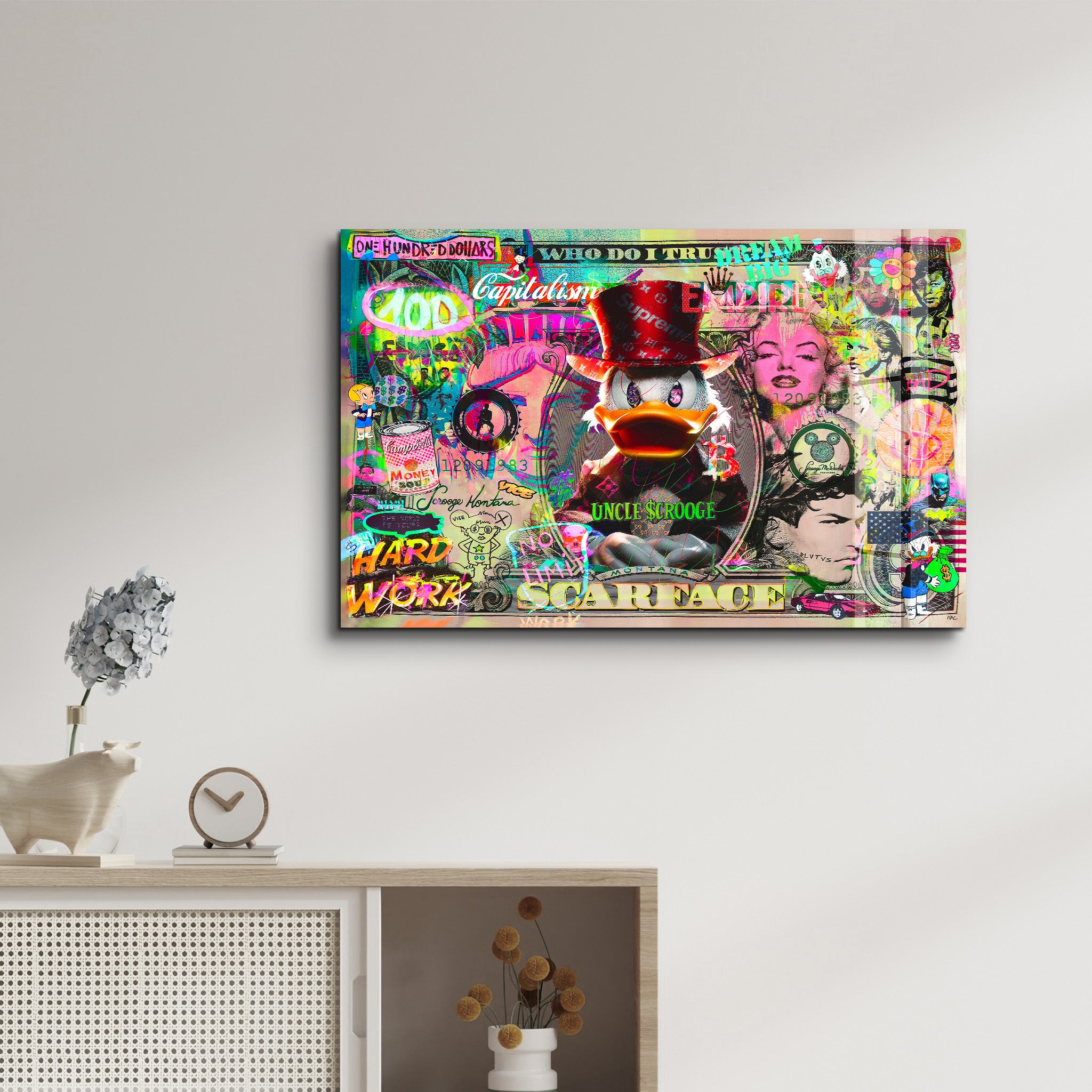 Empire of Greed by Mr. Pablo Costa – Glass Wall Art