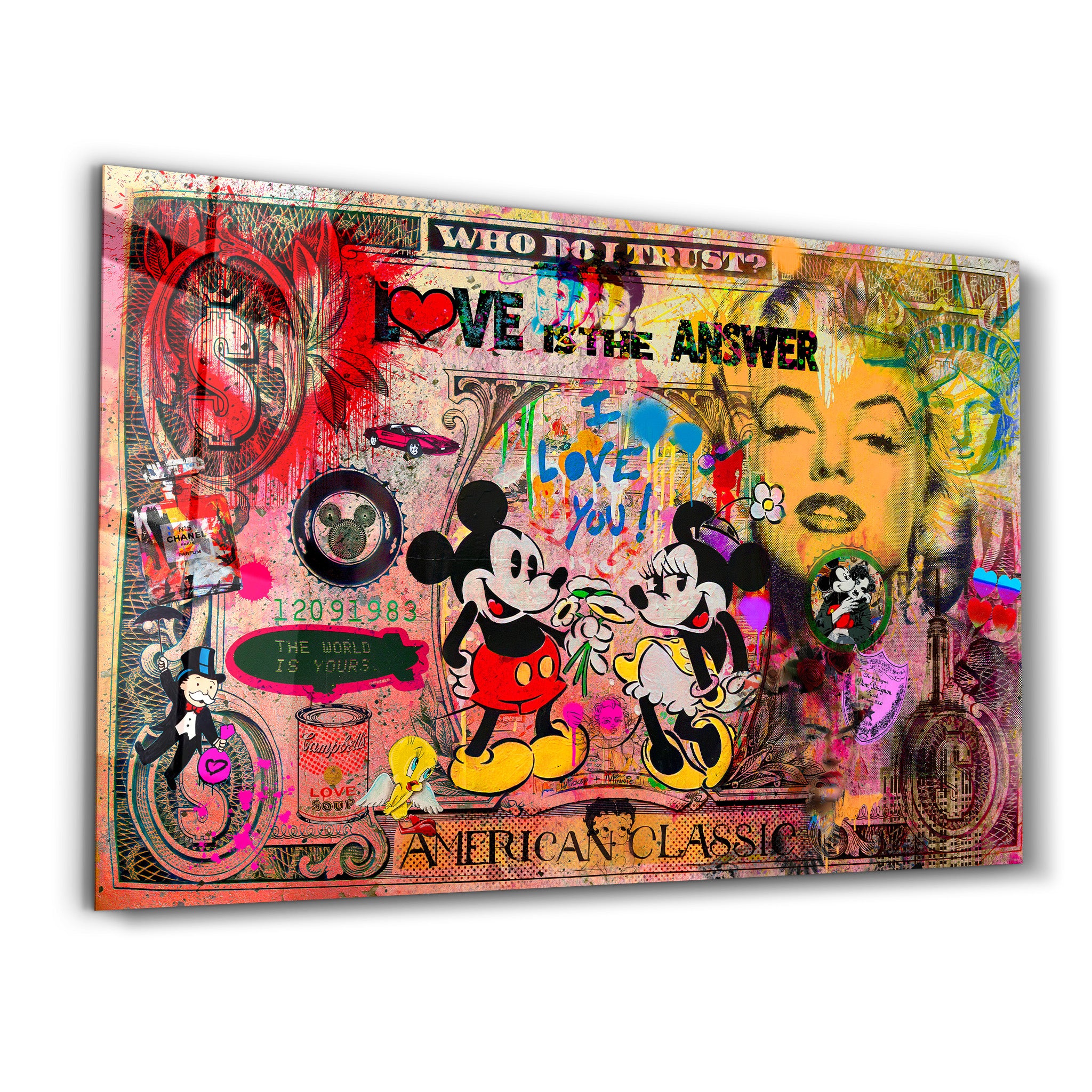 Love Is the Answer by Mr. Pablo Costa – Glass Wall Art