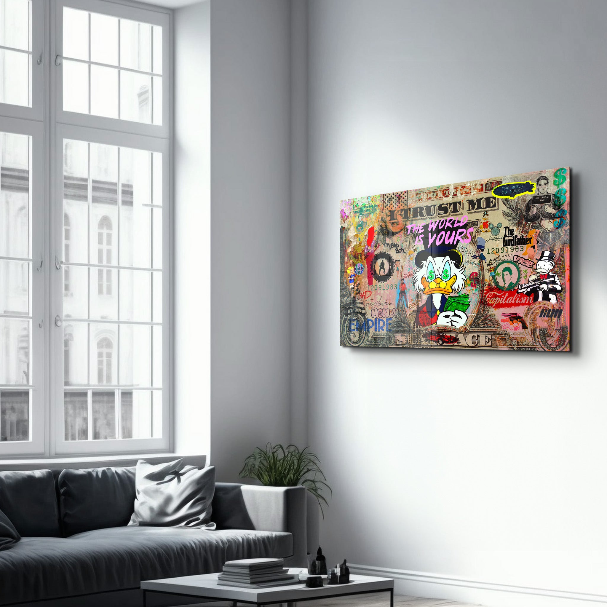 The World Is Yours by Mr. Pablo Costa – Glass Wall Art