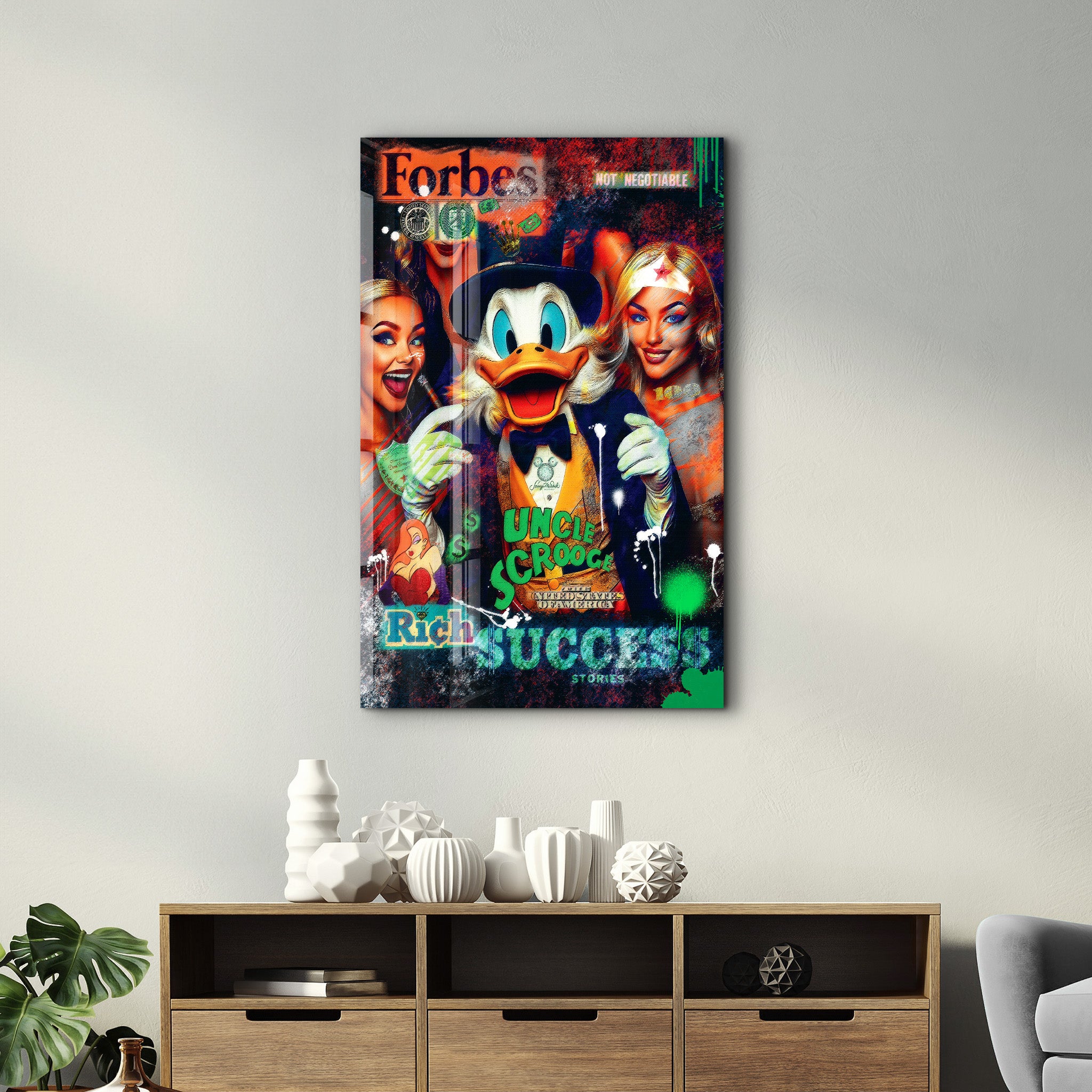 Rich Success Stories by Mr. Pablo Costa – Glass Wall Art