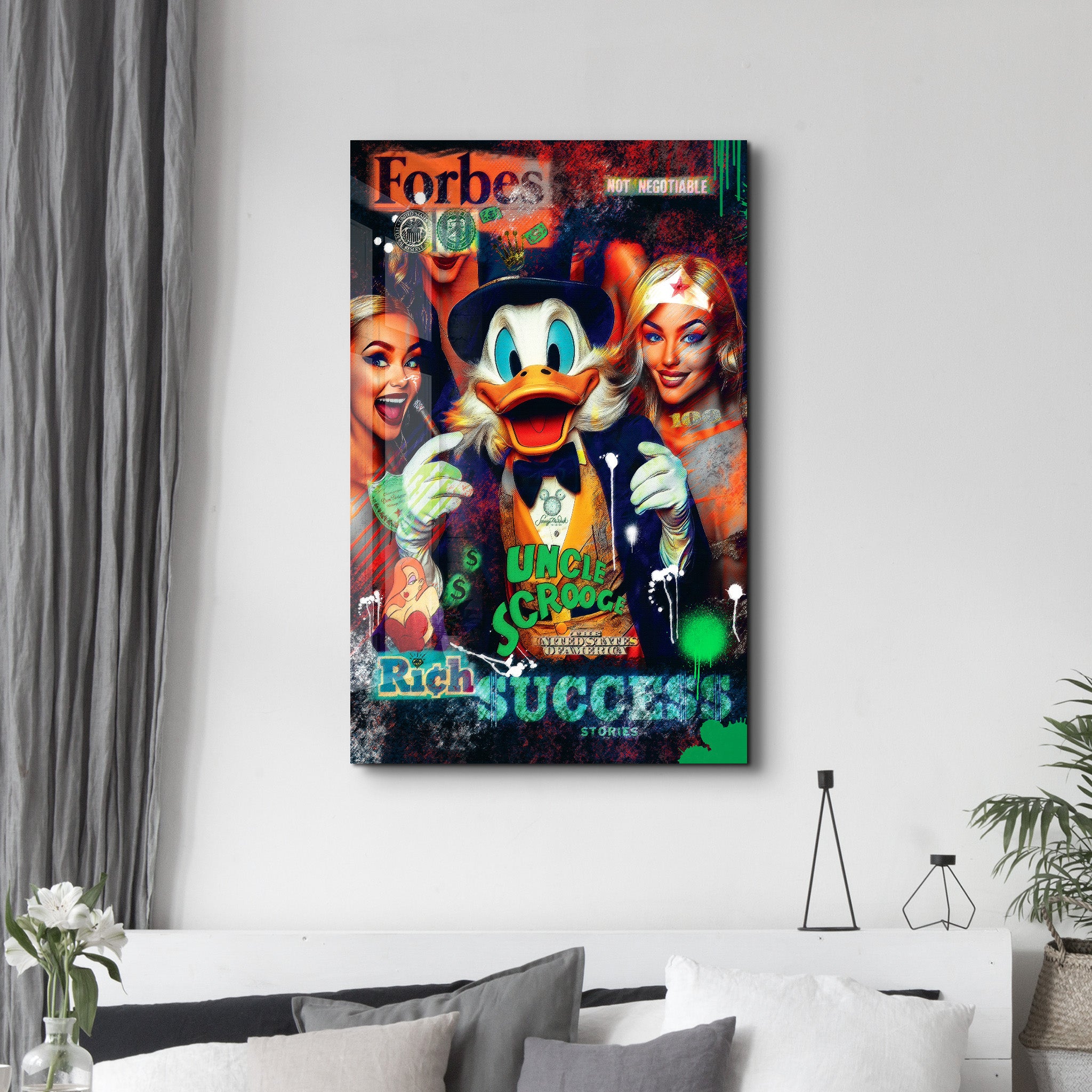 Rich Success Stories by Mr. Pablo Costa – Glass Wall Art