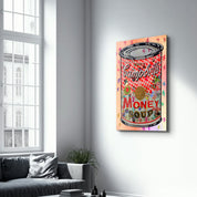 Money Soup by Mr. Pablo Costa – Glass Wall Art
