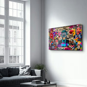 The world's going crazy by Mr. Pablo Costa | Glass Wall Art