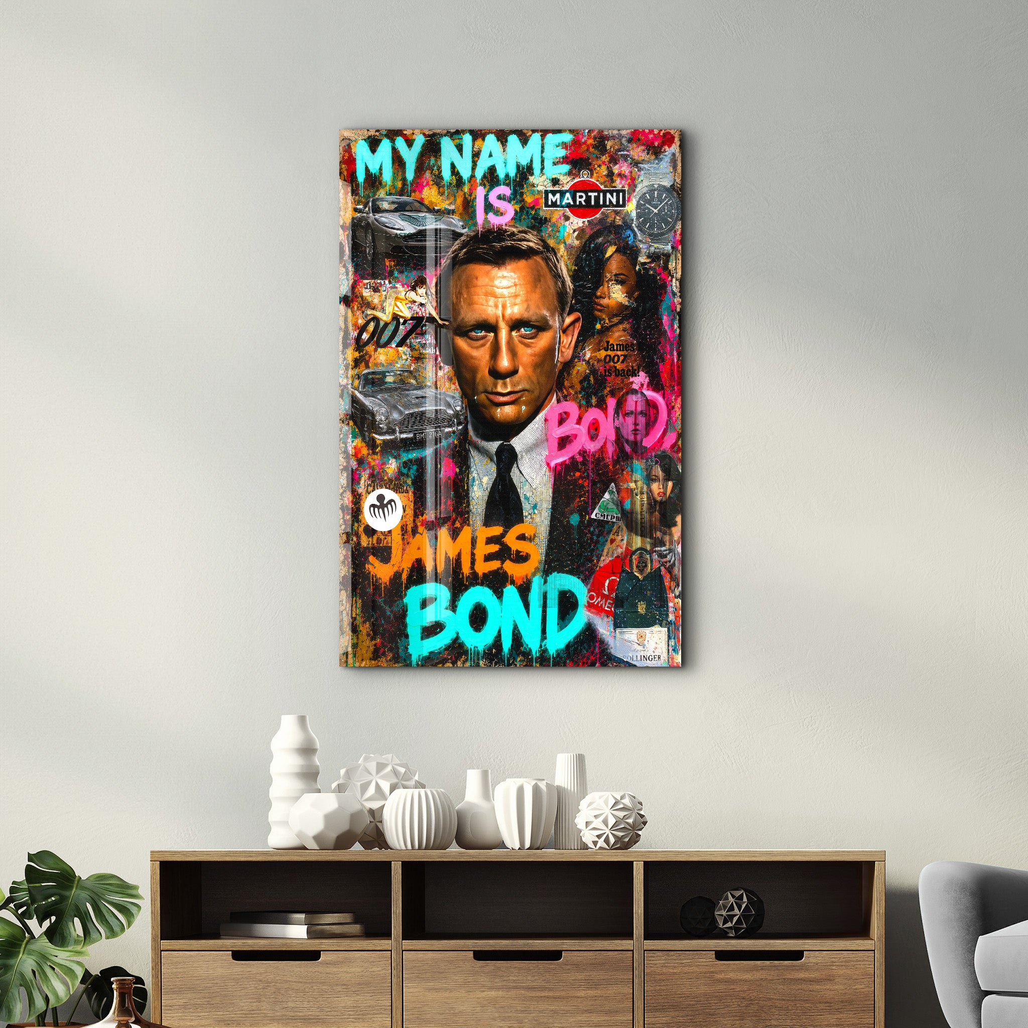 007 by Mr. Pablo Costa | Glass Wall Art