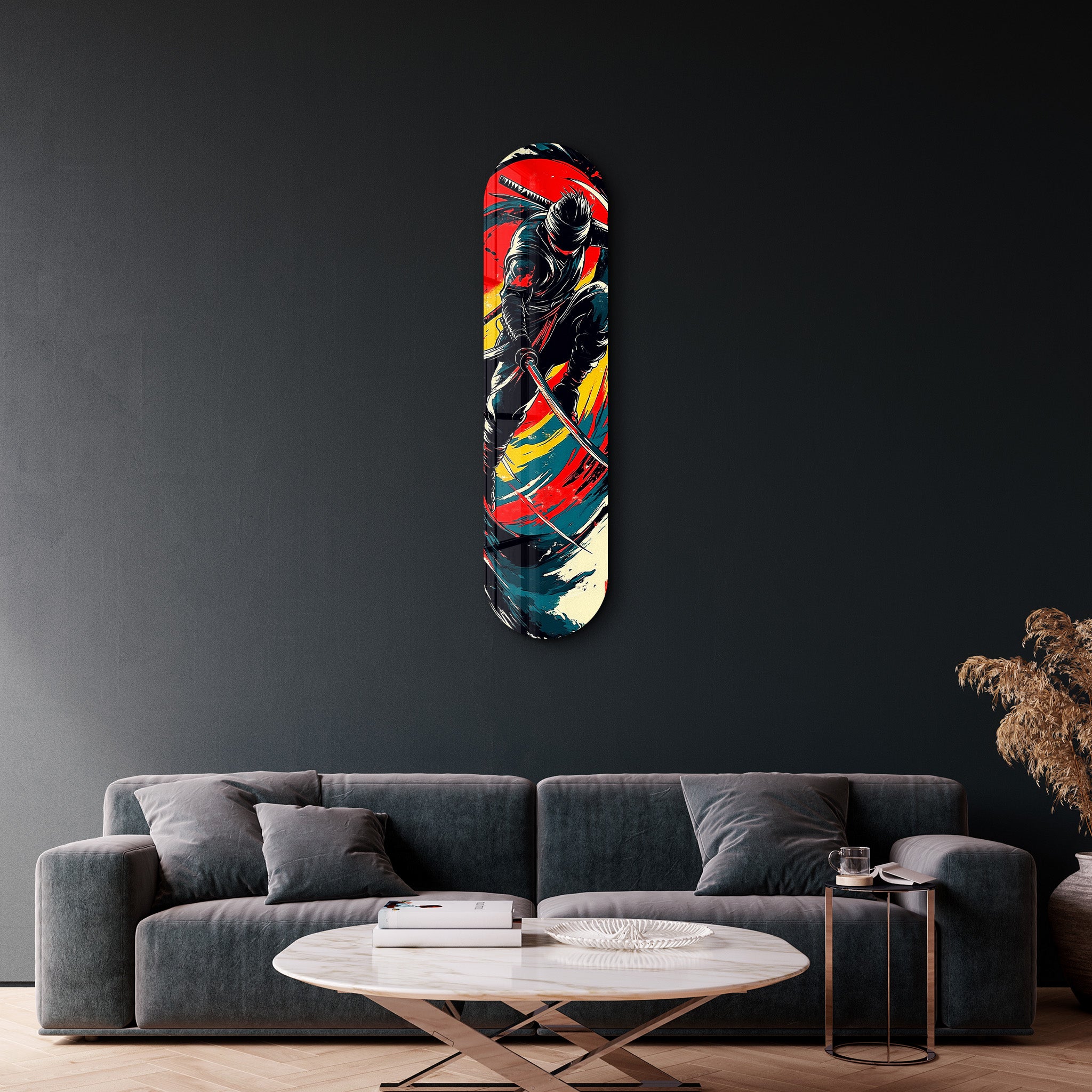 Ninja 1 | Glass Wall Art - Artdesigna