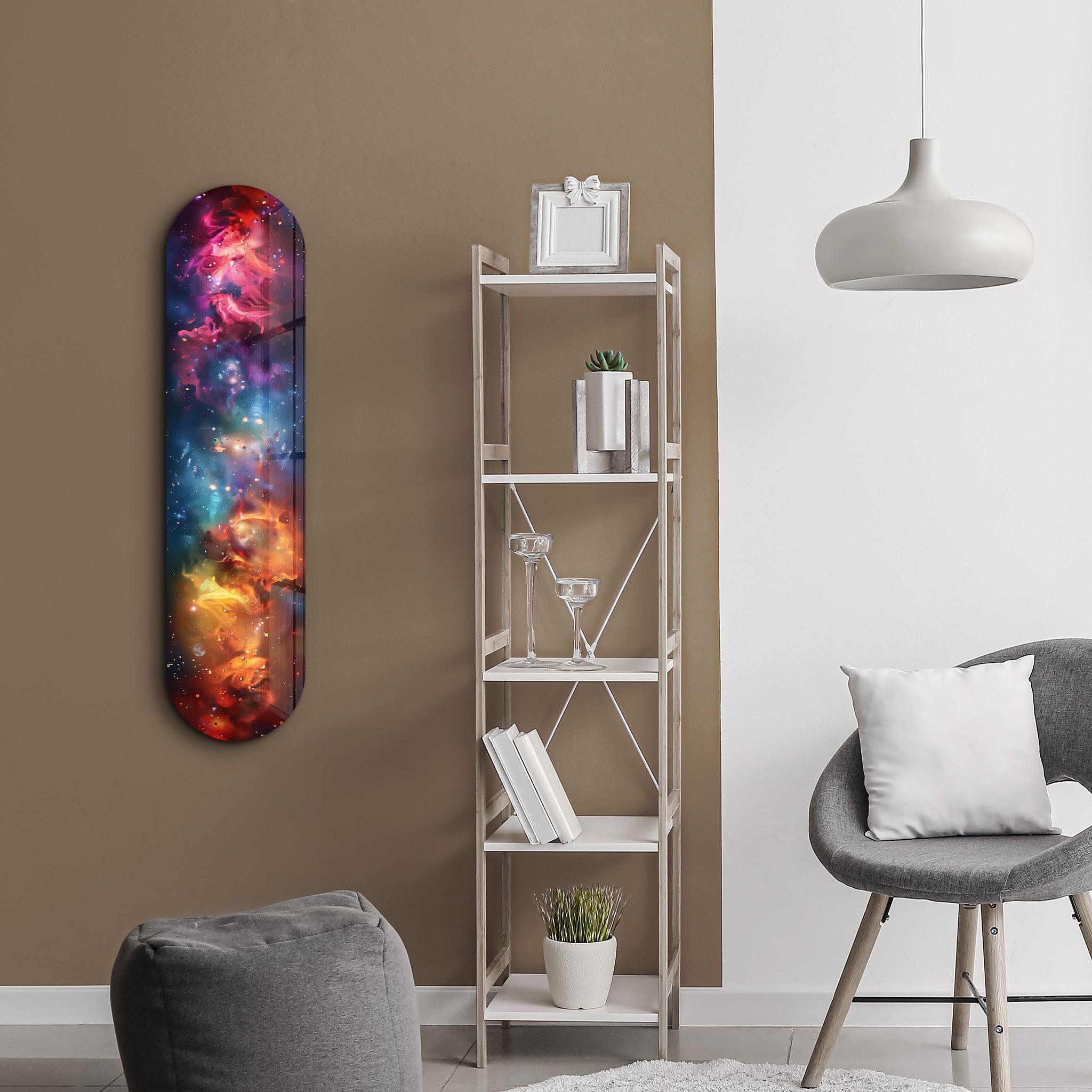 Colorful Space V1 | Glass Wall Art - Artdesigna