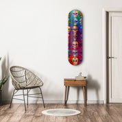 Sugar Skulls | Glass Wall Art - Artdesigna