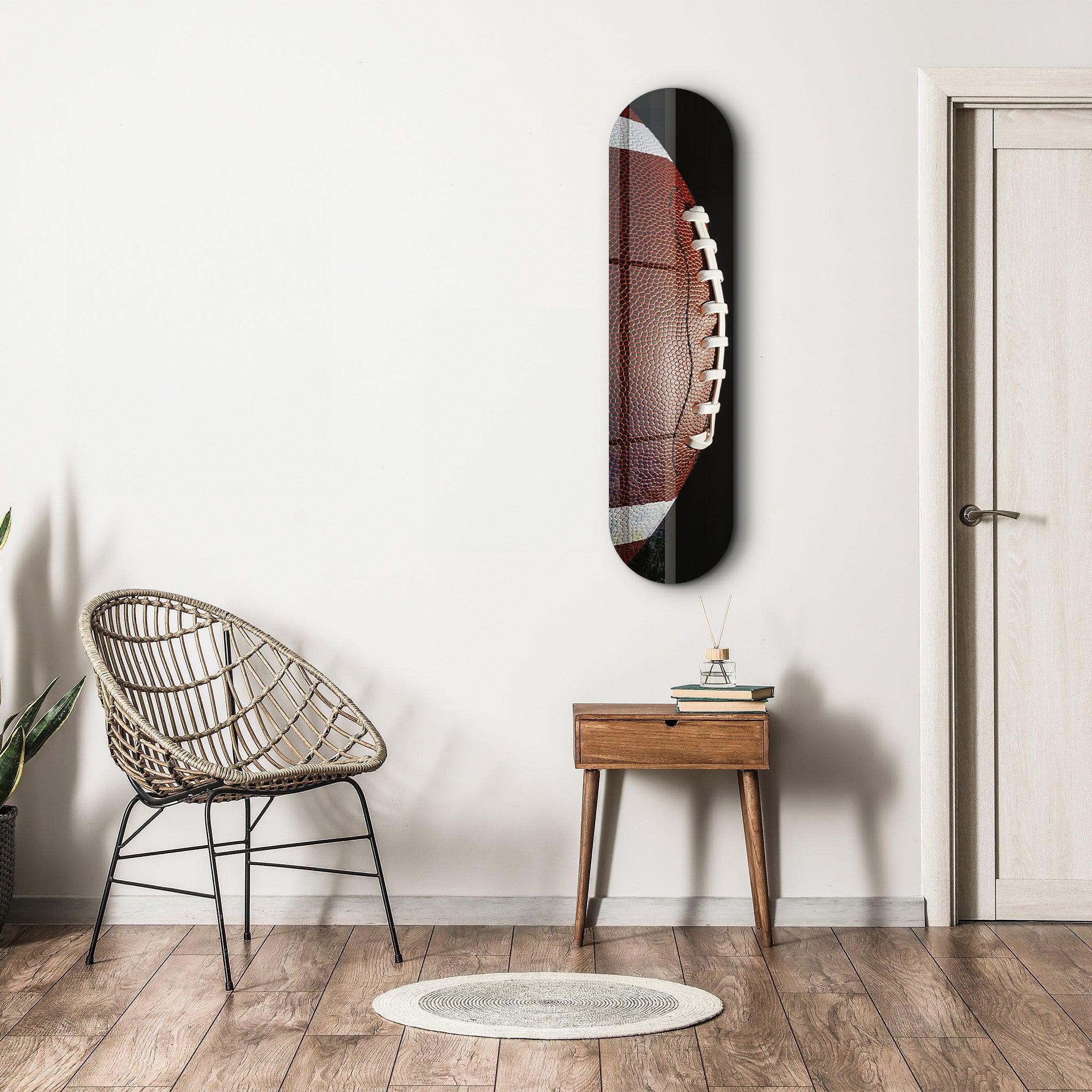 American Football | Glass Wall Art - Artdesigna