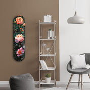 Flowers Painting V1 | Glass Wall Art - Artdesigna