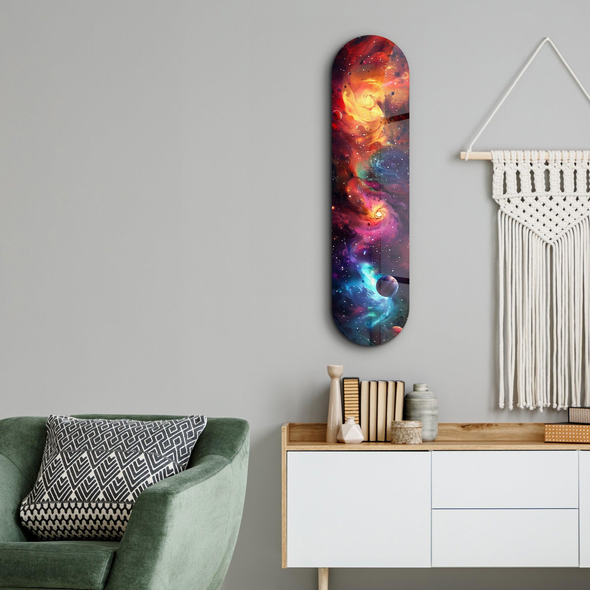 Colorful Space V2 | Glass Wall Art - Artdesigna