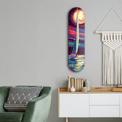 Sailing Boat Painting 2 | Glass Wall Art - Artdesigna