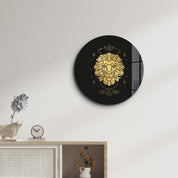 ・"Zodiac Signs - Leo"・Rounded Glass Wall Art - ArtDesigna Glass Printing Wall Art