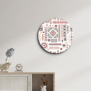 ・"Scandinavian White"・Rounded Glass Wall Art - ArtDesigna Glass Printing Wall Art