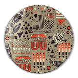 ・"Scandinavian GreenGray"・Rounded Glass Wall Art