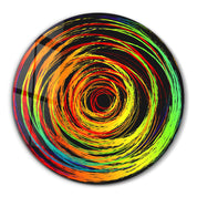 ・"Color Swirl"・Rounded Glass Wall Art - ArtDesigna Glass Printing Wall Art