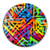 ・"Mixed 2"・Rounded Glass Wall Art