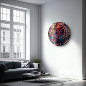 ・"Tayga"・Rounded Glass Wall Art - ArtDesigna Glass Printing Wall Art