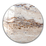 Travertine Original | Rounded Glass Wall Art