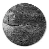 Travertine Moon Black | Rounded Glass Wall Art