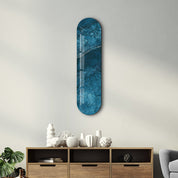 Azure Depths 4 | Glass Wall Art