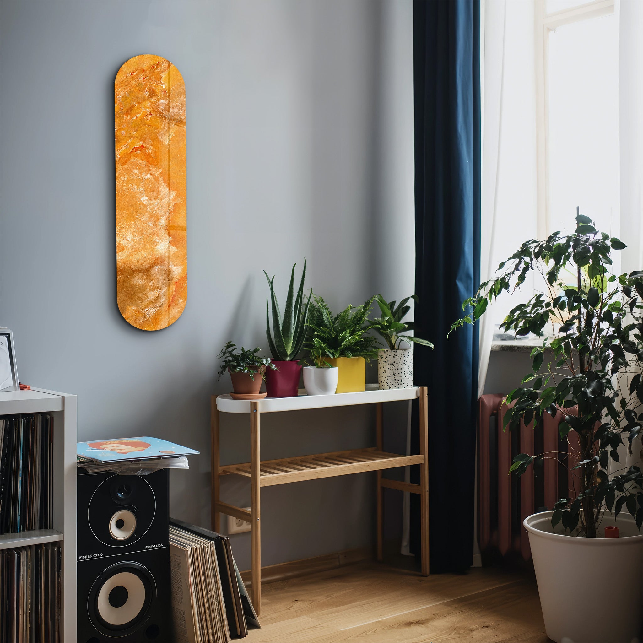 Amber Onyx 1 | Glass Wall Art