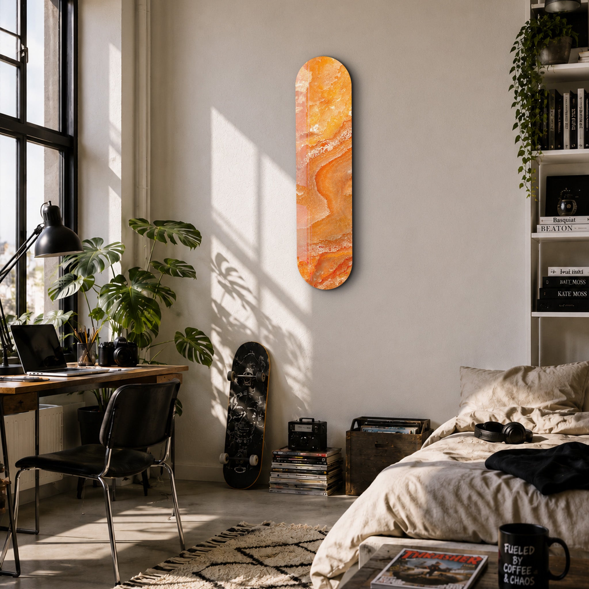 Amber Onyx 3 | Glass Wall Art