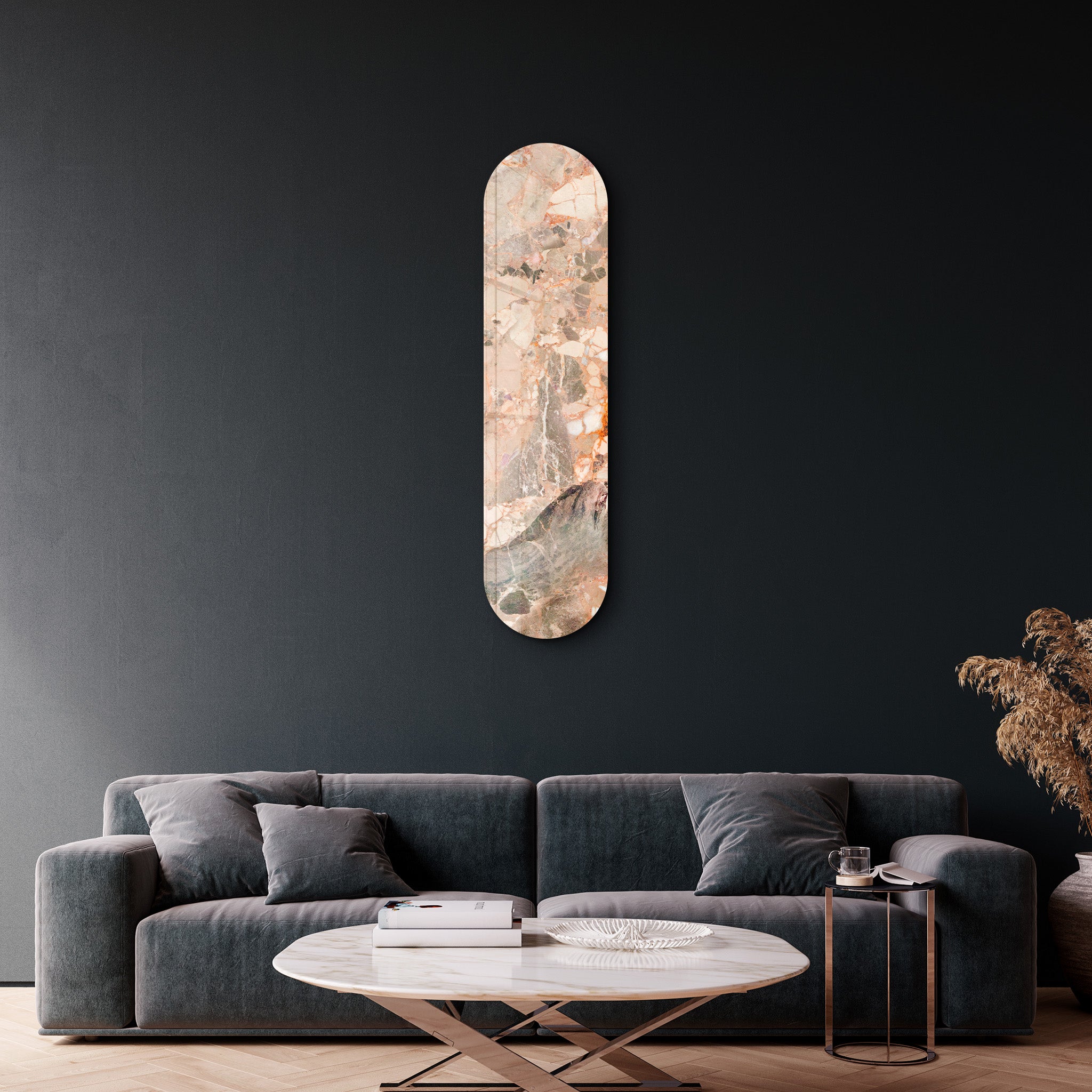 Rose Terrazzo 1 | Glass Wall Art