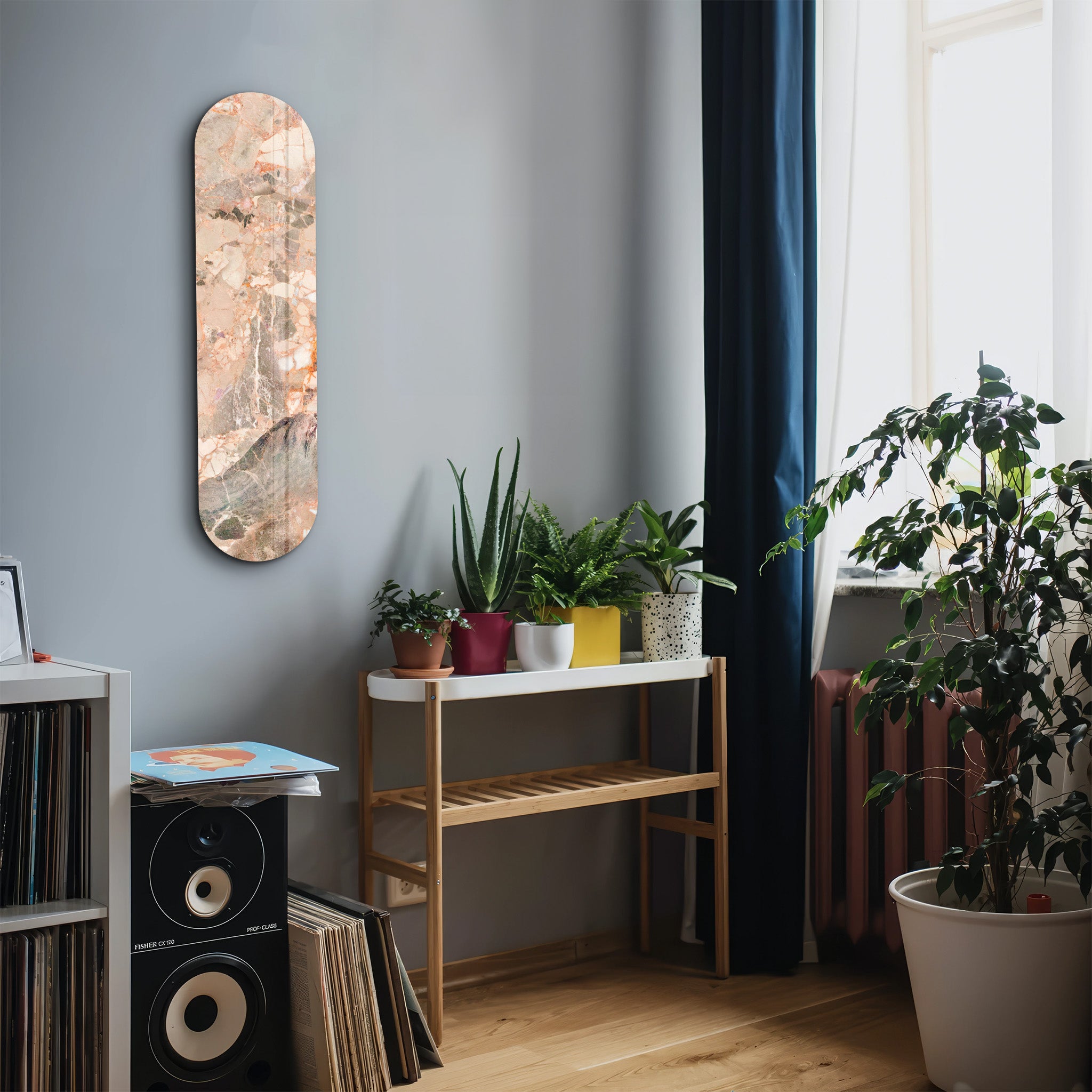Rose Terrazzo 1 | Glass Wall Art