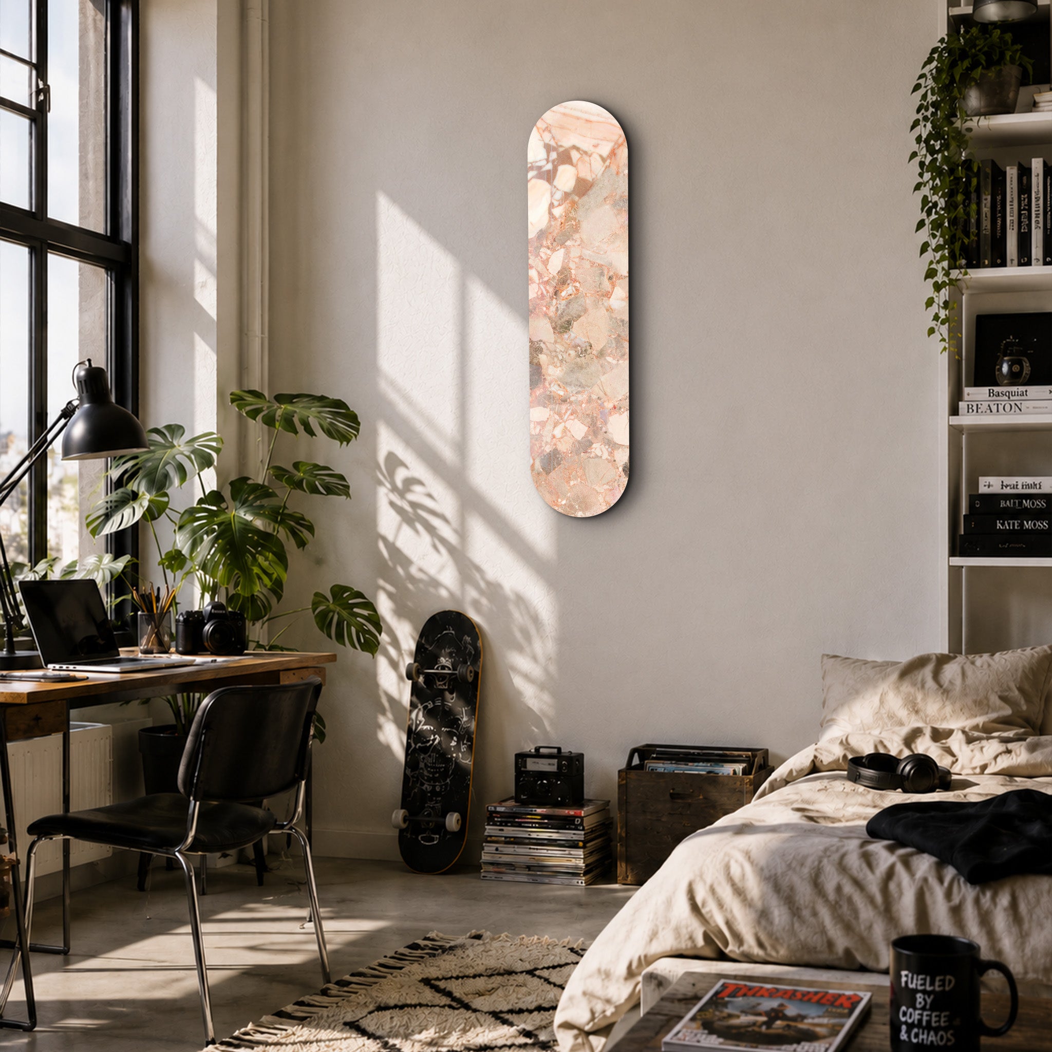 Rose Terrazzo 4 | Glass Wall Art