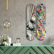 Starry Night by Van Gogh Skateboard | Glass Wall Art