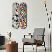 Starry Night by Van Gogh Skateboard | Glass Wall Art