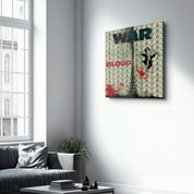 War & Money by Mr. Pablo Costa | Glass Wall Art