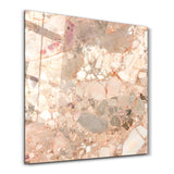 Blush Mosaic Square Art | Glass Wall Art