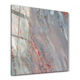 Silver Ember Square Art | Glass Wall Art