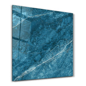 Ocean Veins 2 Square Art | Glass Wall Art