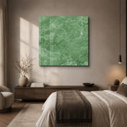 Sage Marble Square Art | Glass Wall Art