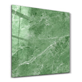 Sage Marble 2 Square Art | Glass Wall Art