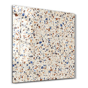 Coastal Terrazzo 2 Square Art | Glass Wall Art