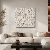 Coastal Terrazzo 2 Square Art | Glass Wall Art