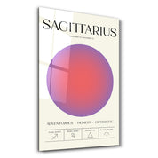 Sagittarius - Aura Collection | Zodiac Glass Wall Art - Artdesigna