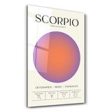 Scorpio - Aura Collection | Zodiac Glass Wall Art