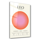 Leo - Aura Collection | Zodiac Glass Wall Art