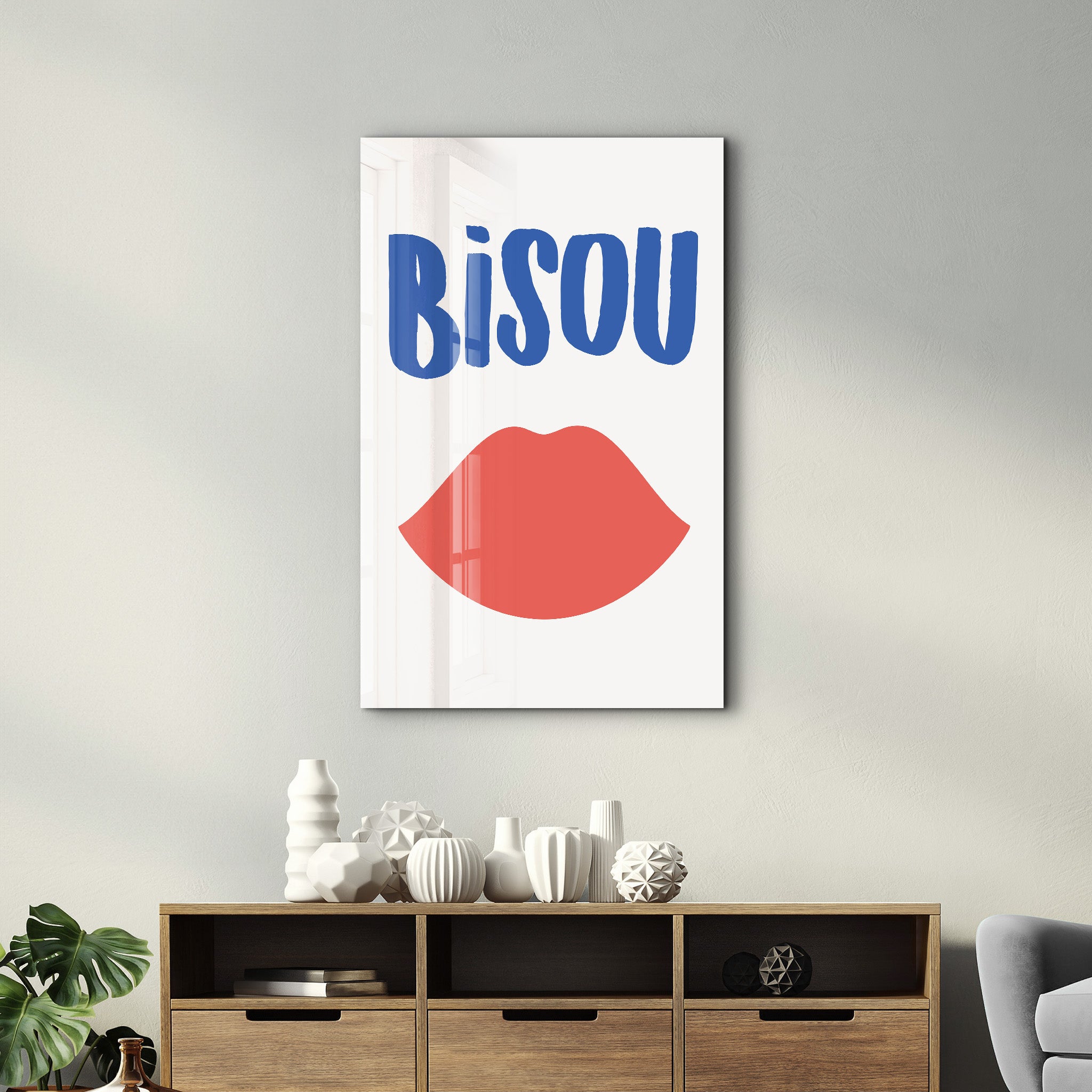 BISOU | Glass Wall Art - Artdesigna