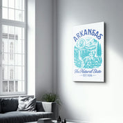 Arkansas - The Natural State | Glass Wall Art