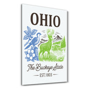Ohio - The Buckeye State | Glass Wall Art