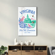 Virginia - The Old Dominion | Glass Wall Art